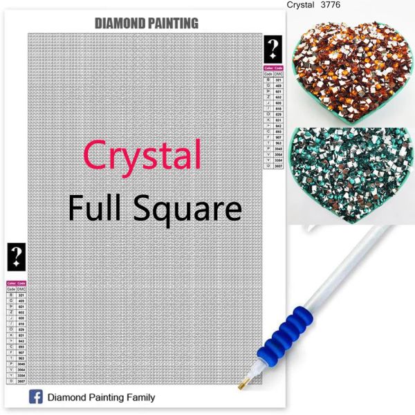 Puntada de cristal cuadrado completo misterio 5D pintura de diamante punto de cruz resina cristal piedra diamante bordado mosaico decoración del hogar pinturas