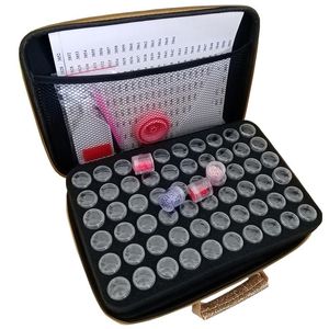 Stitch Diamond Painting Storage Box Make -up Organisator Golden Accessories Tools Carry Case Container Bag
