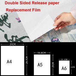 Stitch Diamond Painting Tool Film Protective Film Diamond Brodemery Doublesided Release Paper antidirty Remplacement du film plastique A4 / A5 / A6