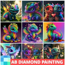 Stitch Diy Ab Drill Diamond Painting mignon Dragon Baby Full Mosaic Cartoon Animal Cross Coutage Artisan