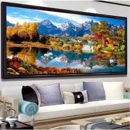 Stitch Diy Diamond Painting Kits Modern Art Nature Landscape Wall Painting Handmade Diamond Embroidery Living Room Bedroom Home Decor