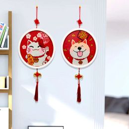 Stitch DIY Special Shape Diamond Painting Pabillons Cat chanceux et chiens chanceux Animaux de chien peinture Décoration murale Kits de point de croix