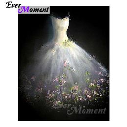 Stitch Ever Moment Diamond broderie Robe de mariée Diamond Mosaïque Full Square Forets Home Decoration Oeuvre Diamond Painting ASF1114