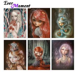 Stitch Ever Moment Diamond Painting Cartoon Girl Picture Paint par Diamond Ostwork broderie Mosaic Herdicraft ASF2225