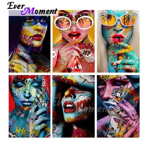 Stitch Ever Moment Diamond Painting Colorful Warm Decoration Full Square Round Round Drill Drill A illustration artisanale broderie ASF2233
