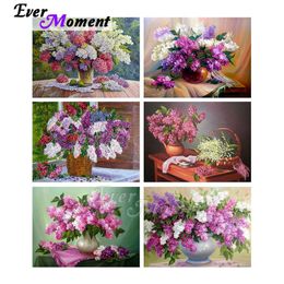 Stitch Ever Moment Diamond Painting Floral Oil Paint By Diamond Round Full Square Hars Drill Handmade Decoration Beads Art Gift 3f2576