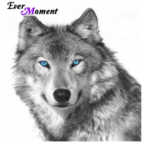 Stitch Ever Moment Wolf Diamond Painting Cross Stitch 5d DIY BRODERIER DIAMAND ANIMAL MOSAIC Kit salon Room Home Decor Picture ASF655