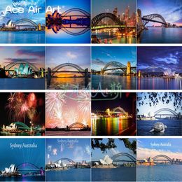 Stitch Famous Australia Tourist Attraction 5d Diy Diamond Painting Full Drill Sydney Harbour Bridge and Opera House in New South Wales