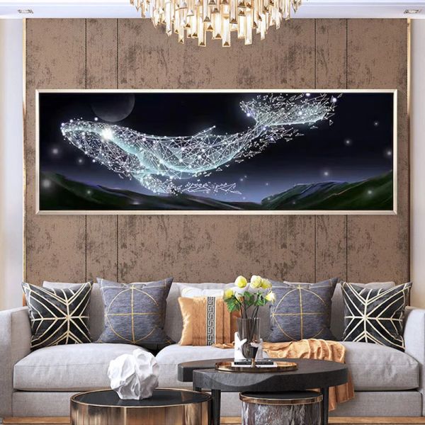 Stitch Fantasy Baleine 5D Diamant Peinture Plein Diamant Art Broderie Grand Salon Bureau Décor À La Maison Diamant Kits De Point De Croix