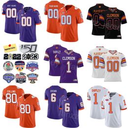 Stitch Football College 6 Tyler Brown Jersey Mens Prosphere 9 RJ Mickens 80 Beaux Collins 2 Cade Klubnik 1 Will Shipley 26 Phil Mafah University Numéro de nom personnalisé