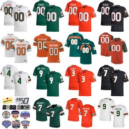Stitch Football College Miami Hurricanes 51 Francisco Mauigoa Jersey Mens Prosphere 7 Xavier Restrepo 28 Ajay Allen 4 Colbie Young 9 Tyler Van Dyke 3 Jacolby George