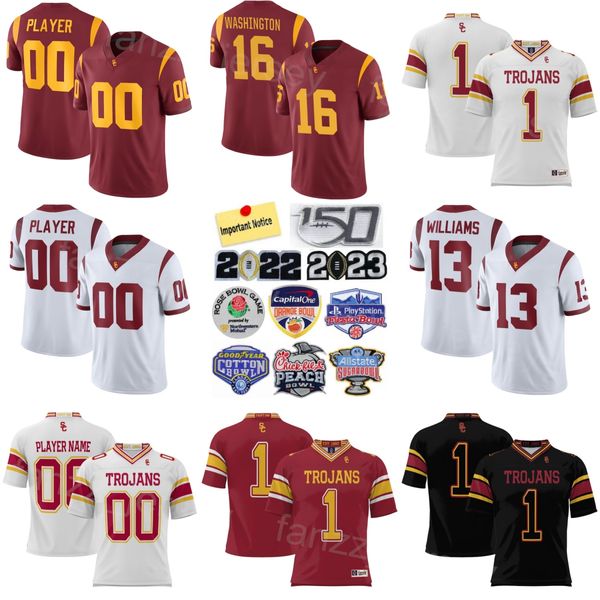 Stitch Football College USC Trojans 2 Brenden Rice Jersey Mens Prosphere 15 Dorian Singer 19 Jaylin Smith 13 Caleb Williams 0 Marshawn Lloyd 16 Tahj Washington