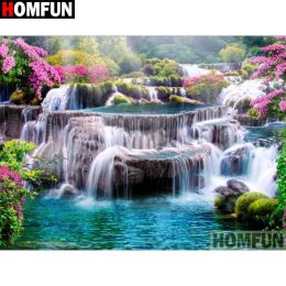 Stitch Homfun Full Square / Round Drill 5d DIY Diamond Painting "Waterfall Scenery" broderie Cross Stitch 5d Home Decor Gift A30081