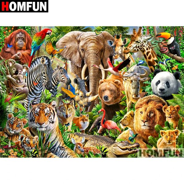 Stitch Homfun Full Square / Round Drill 5d DIY Diamond Painting 