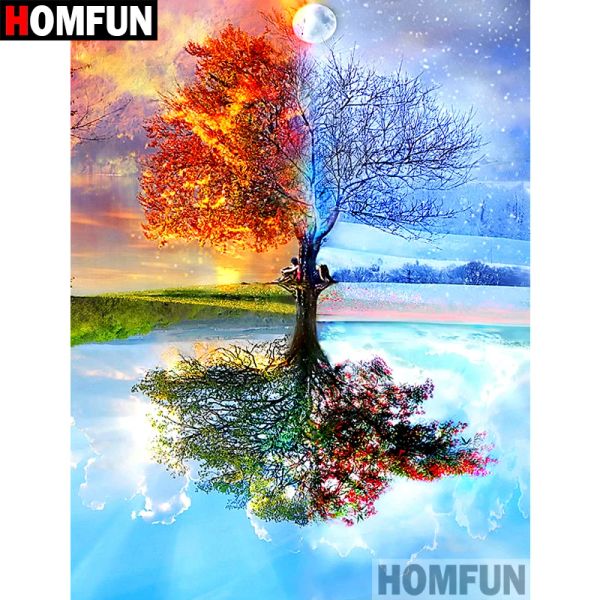 Stitch Homfun Full Square / Round Drill 5d Diy Diamond Painting 