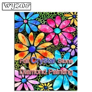 Point chaud 100% cristal diamant peinture fleur photo pleine carré mosaïque broderie diamant Art manuel Kit maison Docer