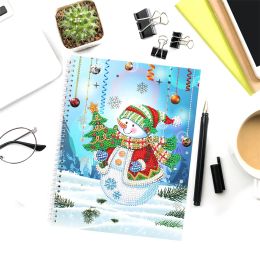 Stitch Huacan Nouveau arrivée 5d Diamond Painting Notebook Snowman Embroderie Mosaïque Kits de Noël Cadeau de forme spéciale