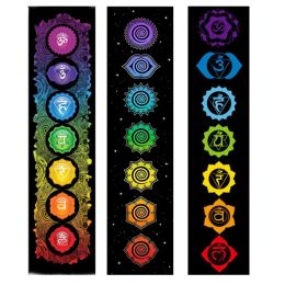 Puntada grande Rainbow Chakras Budismo Yoga Pintura de diamantes Centros Cosmic Energy Centros Meditation Bordado de diamante 5D DIY Full Drill X1041