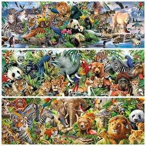 Stitch nouvelle vente 5d Diamond Painting Kit Animal World Diamond Broidery Tiger Lion Mur Art Cross Stitch salon chambre à coucher décoration intérieure