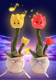 Stitch Peluche Flower Plush Dancing Cactus Huggy Wuggy Toy Cactus Zing betoverend pluche elektrisch speelgoed voor baby peluche interactief peluche bebe toddle speelgoed poke pluche