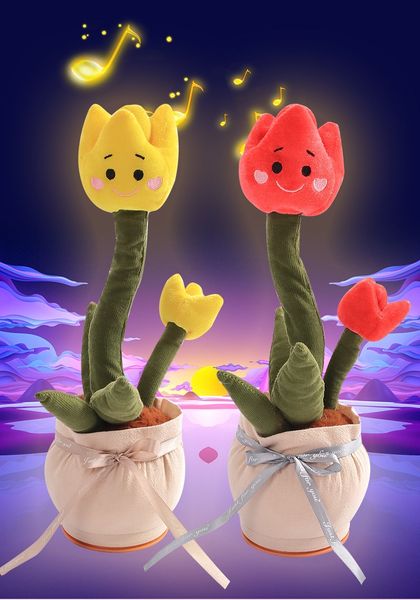 Stitch Peluche Fleur Peluche Dancing Cactus Huggy Wuggy Toy Cactus Sing Enchanting Peluche Électrique Jouet Pour Bébé Peluche Interactive Peluche Bebe Toddle Toy Poke Plush