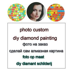 Stitch Photo personnalisé carré diamant mosaïque privé personnalisé diy peinture diamant croix croix de diamant broderie de mariage cadeau à la maison décor