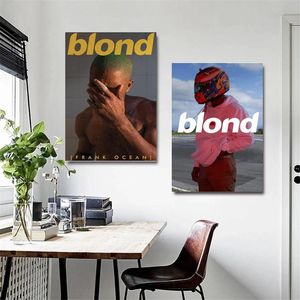 Stitch -zanger Frank Ocean Blonde Boy Band Music Cover Hip Hop Rapper Star Poster Wall Art Painting for Living Room Bar Home Art Decor