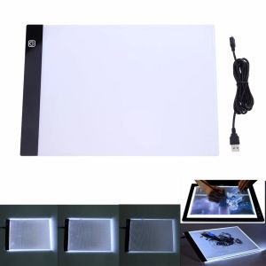 Stitch ultathin 23.5x33.5 A4 Tablet LED LED PAD EU / AU / US / USB PULLE À LA PIRDE DE DIAMMER