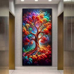 Stitch Yggdrasil Mythologie arbre Diy 5d Diamond Painting Jewelry Cross Crost Stitch Diamond Brodery Mosaic Home Decoration Best Gift G471