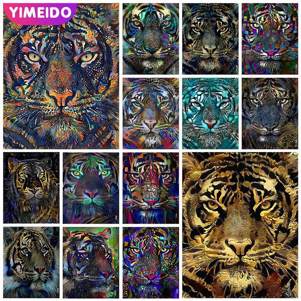 Stitch yimeido bricolage 5d ab diamant peinture animaux art complet full carré rond hignestone mosaïque croix couture diamant broderie tigre