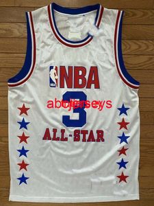 Cousu 1987-88 Jersey 2003 All Star Allen Iverson New Embroidery Jersey Taille XS-6XL Personnalisé N'importe quel Nom Numéro Maillots de Basketball