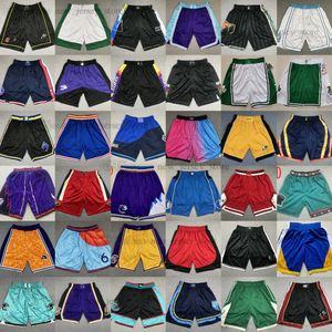 2022 Men's Stitched Basketball Shorts with Elastic Waistband (Various Players)