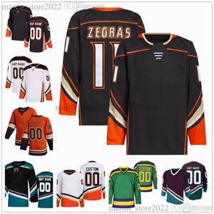 Maillots de hockey cousus 2023-24 11 Trevor Zegras 7 Radko Gudas 17 Alex Killorn 36 John Gibson 16 Ryan Strome 19 Troy Terry 49 Max Jones 18 Robert Hagg 14 Adam Henrique