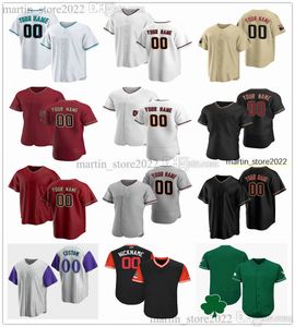 Maillots de baseball cousus 2023 4 Ketel Marte 29 Merrill Kelly 18 Carson Kelly 26 Pavin Smith 50 Miguel Castro 57 Andrew Chafin 27 Zach Davies 65 Luis Frias 24 Kyle Nelson