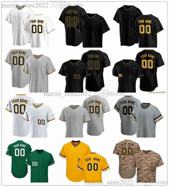 Camisetas de béisbol cosidas 2023 52 Colin Selby 62 Rob Zastryzny 55 Jason Delay 18 Austin Hedges 25 Endy Rodriguez 14 Rodolfo Castro 15 Oneil Cruz 30 Tucupita Marcano