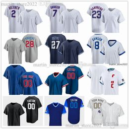 Maillot de baseball cousu 2024 18 Shota Imanaga 45 Caleb Kilian 38 Mark Leiter Jr. 43 Luke Little 51 Hector Neris 48 Daniel Palencia 11 Drew Smyly 71 Keegan Thompson