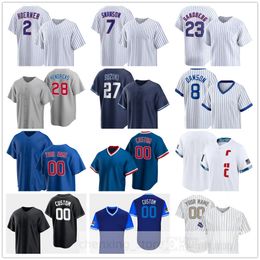 Maillot de baseball cousu 2024 28 Kyle Hendricks 87 Porter Hodge 18 Shota Imanaga 45 Caleb Kilian 38 Mark Leiter Jr. 43 Luke Little 66 Julian Merryweather Hector Neris