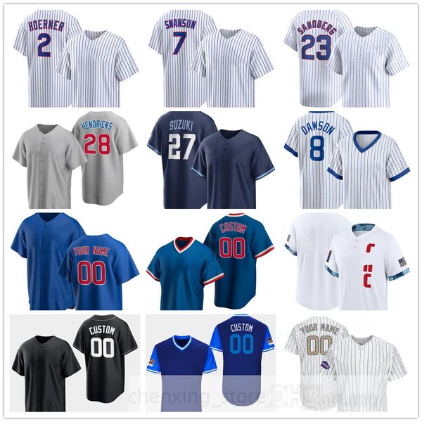 Maillot de baseball cousu 2024 28 Kyle Hendricks 87 Porter Hodge 18 Shota Imanaga 45 Caleb Kilian 38 Mark Leiter Jr. 43 Luke Little 66 Julian Merryweather Hector Neris