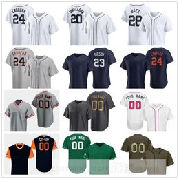 Gestikt honkbalshirt 2024 49 Alex Faedo 45 Jack Flaherty 59 Wilmer Flores 68 Jason Foley 87 Tyler Holton 55 Alex Lange 25 Matt Manning 7 Shelby Miller 40 Reese Olson