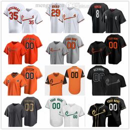 Gestikte honkbalshirts 2024 19 Cole Irvin 56 Seth Johnson 46 Craig Kimbrel 64 Dean Kremer 66 Matt Krook 47 John Means 51 Kaleb Ort 30 Grayson Rodriguez 55 Dillon Tate