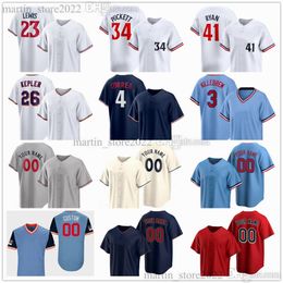 Gestikte honkbalshirts 2024 23 Royce Lewis 41 Joe Ryan 4 Carlos Correa 26 Max Kepler 59 Jhoan Duran 78 Simeon Woods Richardson 64 Jose Miranda 25 Byron Buxton