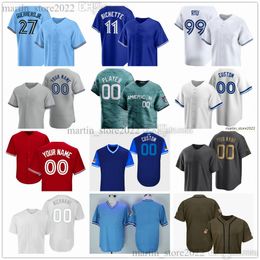 Maillots de baseball cousus 2024 40 Chris Bassitt 92 Genesis Cabrera 65 Hagen Danner 44 Bowden Francis 57 Chad Green 54 Brendon Little 64 Adam Macko 33 Trevor Richards