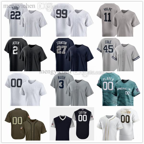 Maillots de baseball cousus 2024 88 Austin Wells 55 Carlos Rodon 39 Jose Trevino 25 Gleyber Torres 65 Nestor Cortes 74 Clayton Andrews 85 Clayton Beeter 64 Ferguson