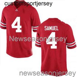 Gestikt 4 Curtis Samuel Ohio State Buckeyes Red NCAA Football Jersey Custom elk naamnummer XS-5XL 6XL