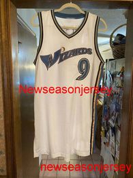 Cousu # 9 Gilbert Arenas Broderie Jersey Taille XS-6XL Personnalisé N'importe quel Nom Numéro Maillots de Basketball