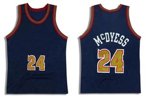 Gestikt Antonio McDyess basketbalshirt S-6XL 1995-96 heren dames jeugd Mesh hardhout klassiekers retro truien