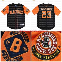 Gestikt honkbal Big Boy BLACK SOX Custom NLBM Negro Leagues Baseball Jersey gestikt naamnummer