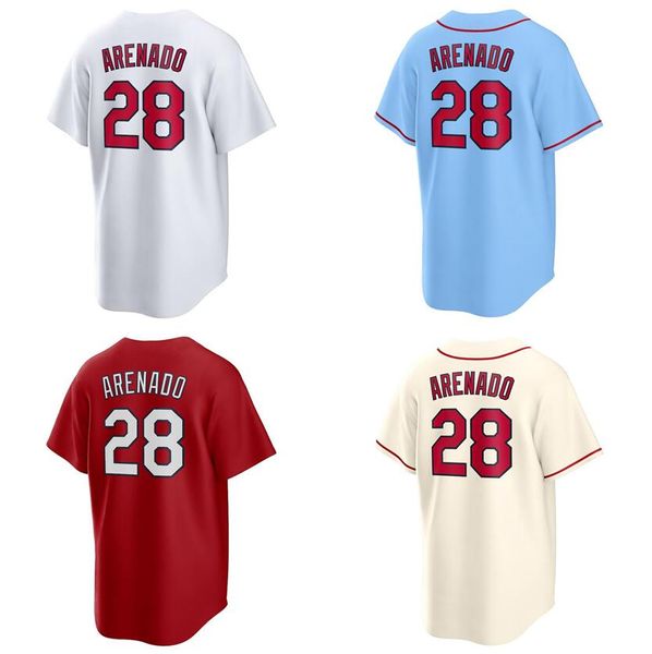 Maillot de baseball cousé Nolan Arenado Home Away Jersey Men Women Youth S-6XL