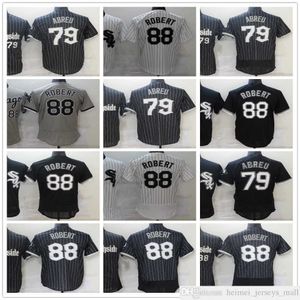 Maillots de baseball cousus Jose 79 Abreu Robert 88 Luis Jersey Gris Blanc Bleu Blanc Sans numéro Nom pour homme Taille S-XXXL