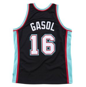 Gestikt basketbalshirt #16 Pau Gasol 2001-02 mesh Hardhout klassieke retro jersey Heren Dames Jeugd S-6XL